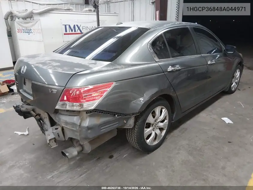 2008 HONDA ACCORD VIN 1HGCP36848A044971 — фото 4