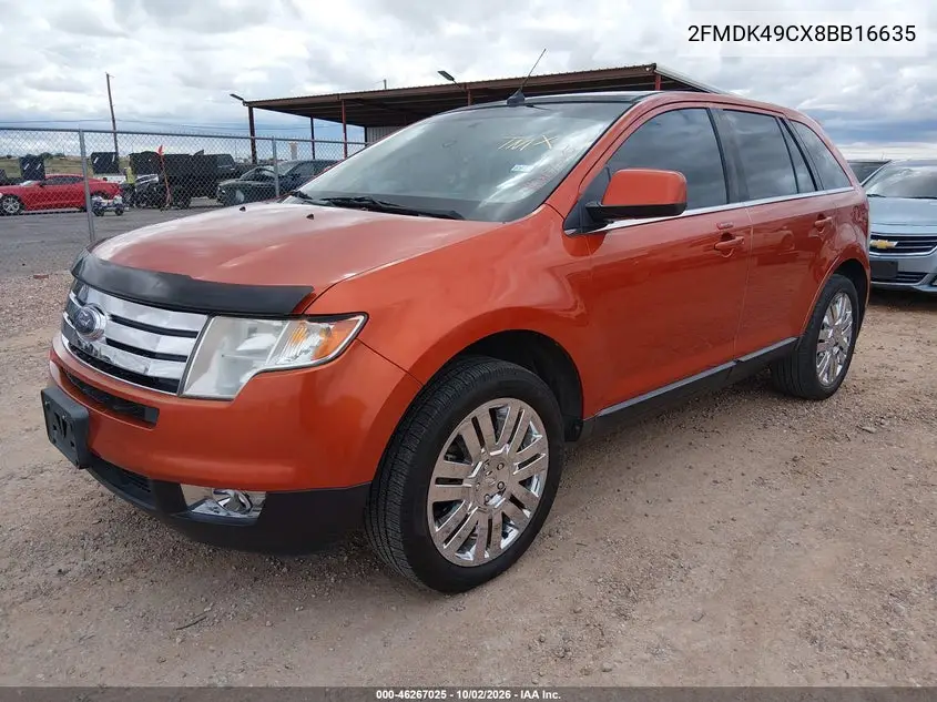 2008 FORD EDGE VIN 2FMDK49CX8BB16635 — фото 2