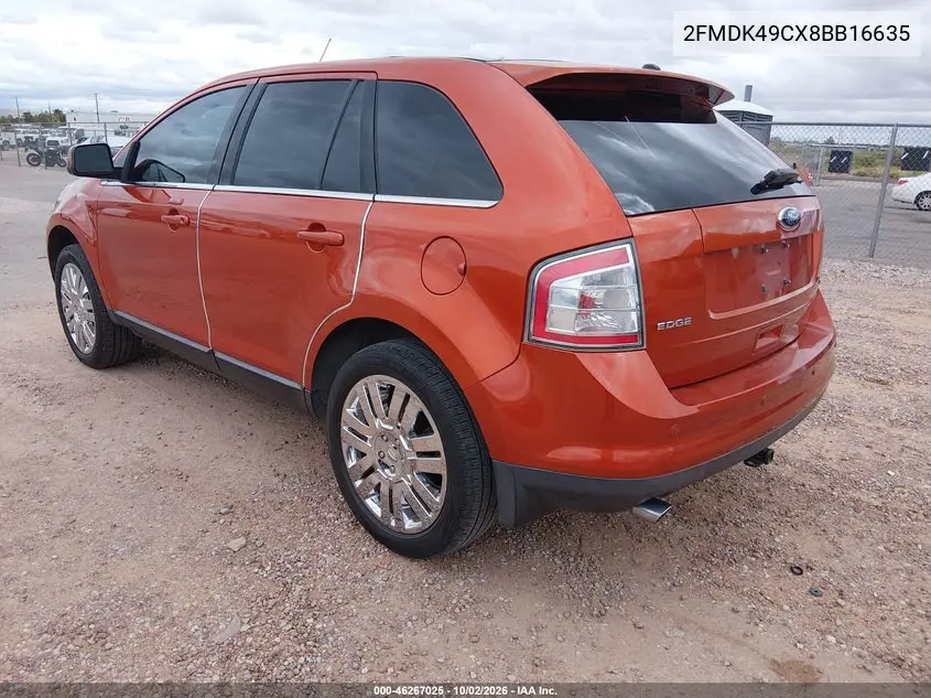 2008 FORD EDGE VIN 2FMDK49CX8BB16635 — фото 3