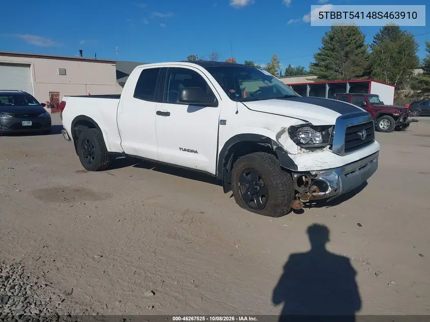 TOYOTA TUNDRA 2008, VIN 5TBBT54148S463910