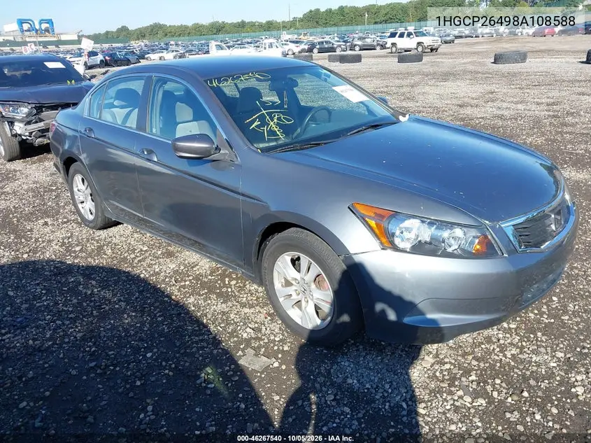 HONDA ACCORD 2008, VIN 1HGCP26498A108588