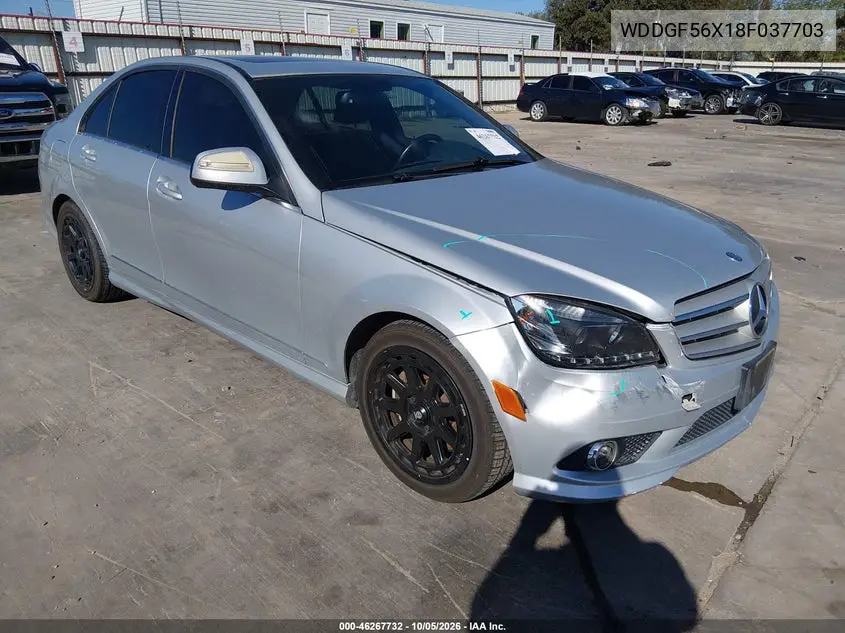 MERCEDES C-KLASSE 2008, VIN WDDGF56X18F037703