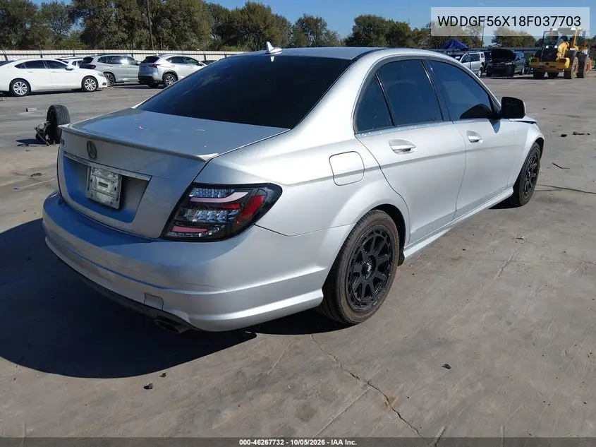 2008 MERCEDES C-KLASSE VIN WDDGF56X18F037703 — фото 4