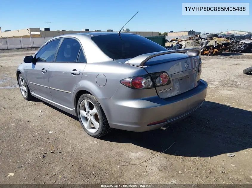 2008 MAZDA 6 VIN 1YVHP80C885M05488 — фото 3