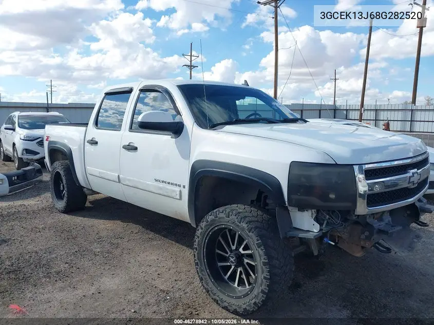 CHEVROLET SILVERADO 2008, VIN 3GCEK13J68G282520