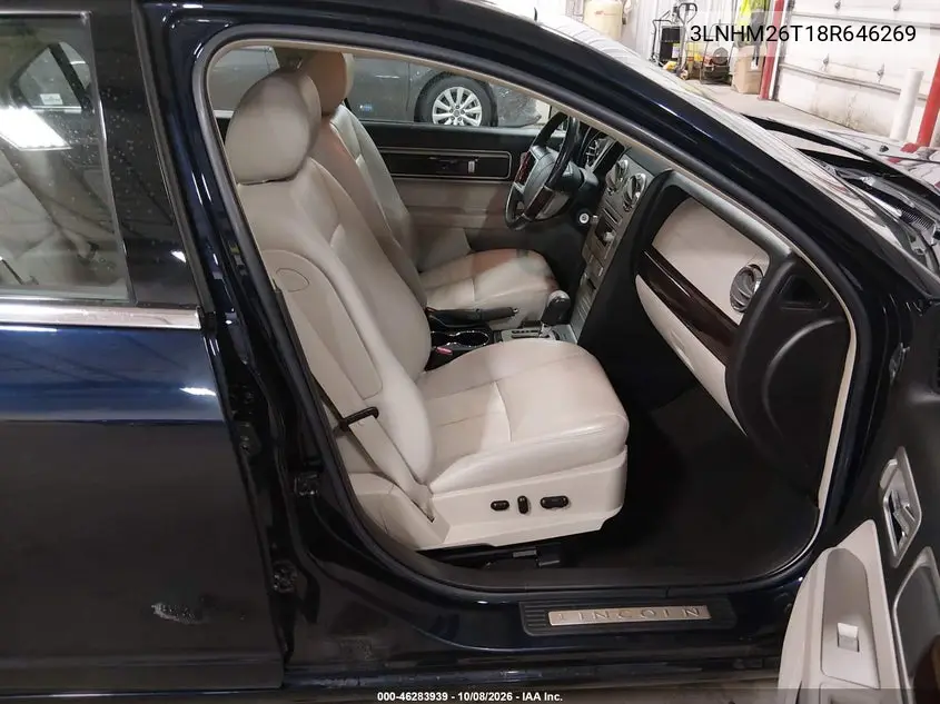 2008 LINCOLN MKZ VIN 3LNHM26T18R646269 — фото 5