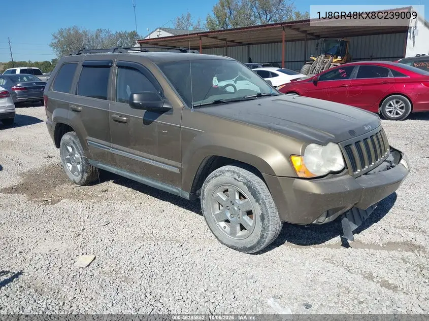 JEEP GRAND CHEROKEE 2008, VIN 1J8GR48KX8C239009