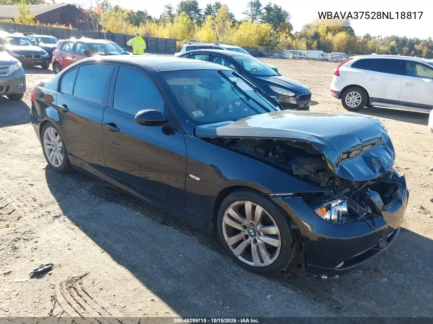 BMW 3ER 2008, VIN WBAVA37528NL18817