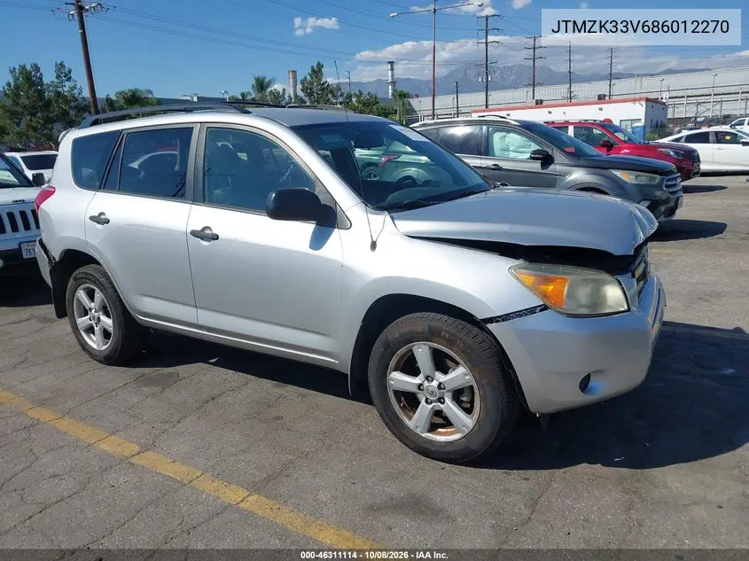 TOYOTA RAV 4 2008, VIN JTMZK33V686012270