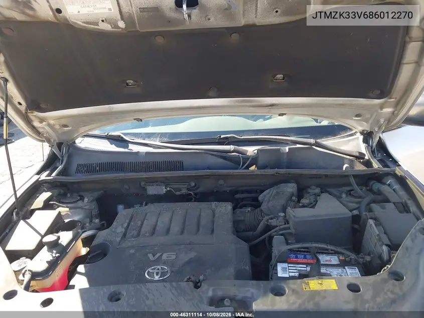 2008 TOYOTA RAV 4 VIN JTMZK33V686012270 — фото 10