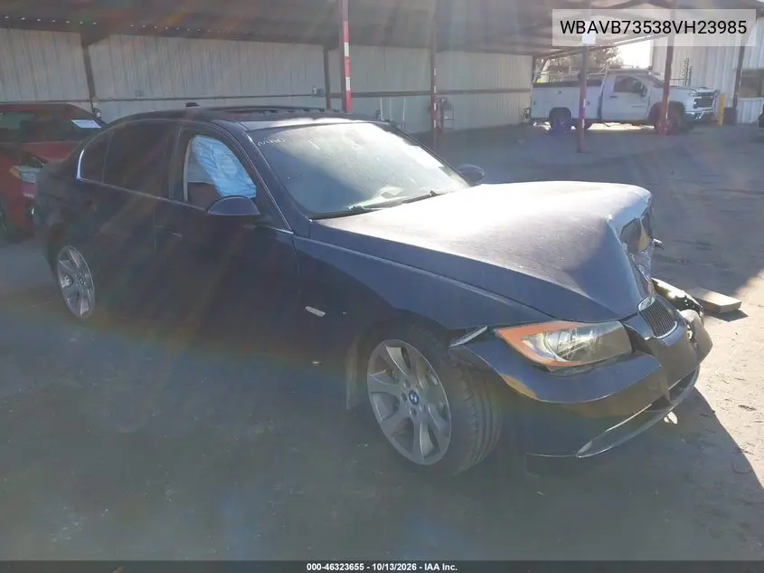 BMW 3ER 2008, VIN WBAVB73538VH23985