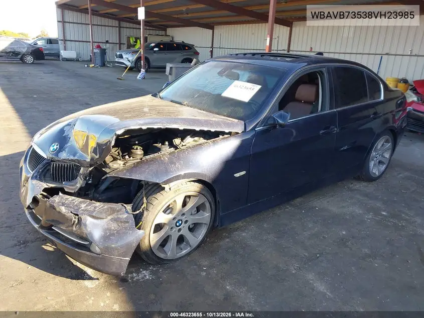 2008 BMW 3ER VIN WBAVB73538VH23985 — фото 2