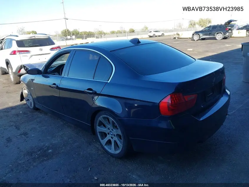 2008 BMW 3ER VIN WBAVB73538VH23985 — фото 3