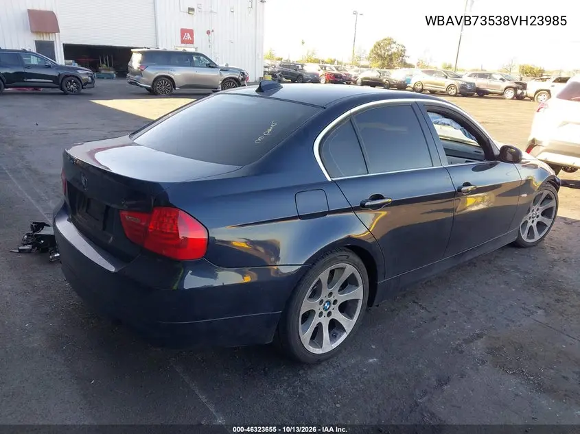 2008 BMW 3ER VIN WBAVB73538VH23985 — фото 4
