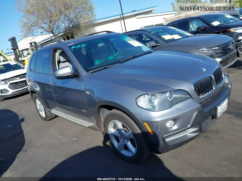 BMW X5 2008, VIN 5UXFE43508L023085