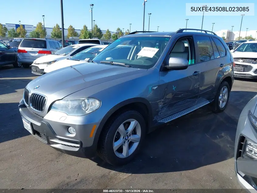 2008 BMW X5 VIN 5UXFE43508L023085 — фото 2