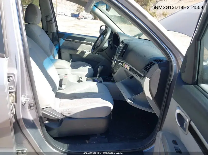 2008 HYUNDAI SANTA FE VIN 5NMSG13D18H214564 — фото 5