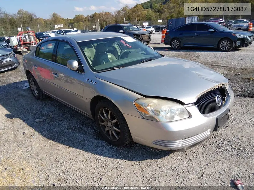 BUICK LUCERNE 2008, VIN 1G4HD57278U173087