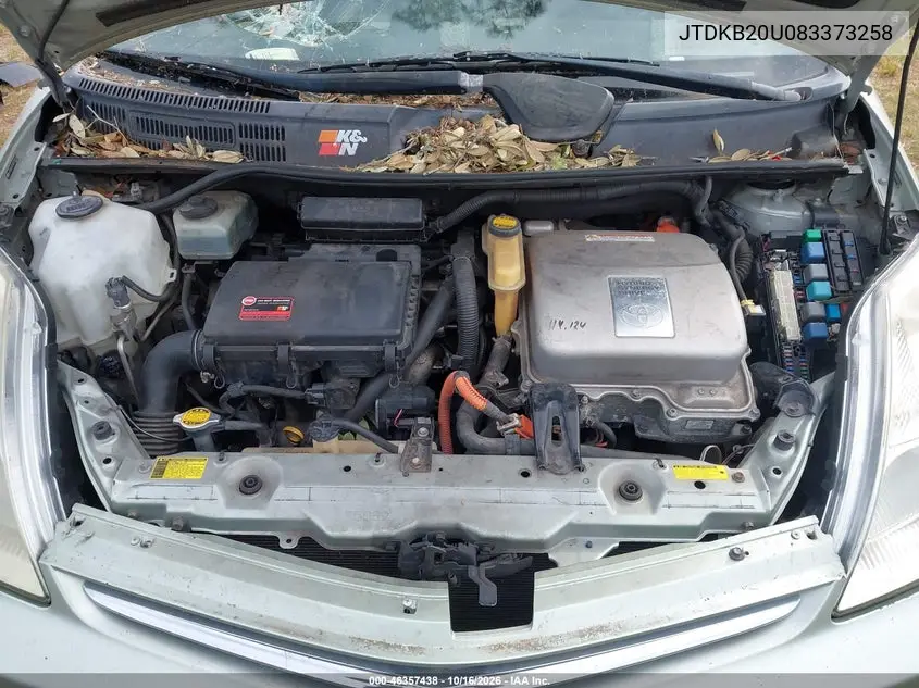2008 TOYOTA PRIUS VIN JTDKB20U083373258 — фото 10