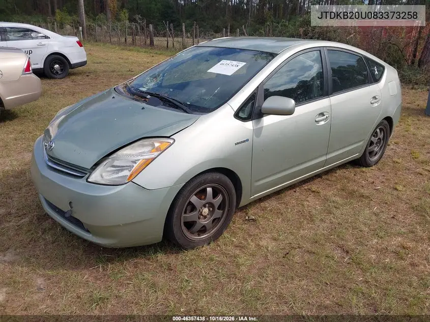 2008 TOYOTA PRIUS VIN JTDKB20U083373258 — фото 2