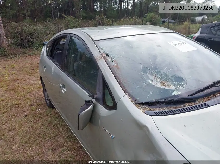 2008 TOYOTA PRIUS VIN JTDKB20U083373258 — фото 6