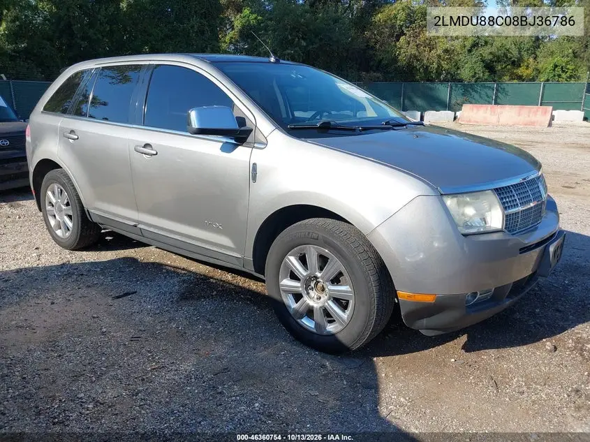 LINCOLN MKX 2008, VIN 2LMDU88C08BJ36786