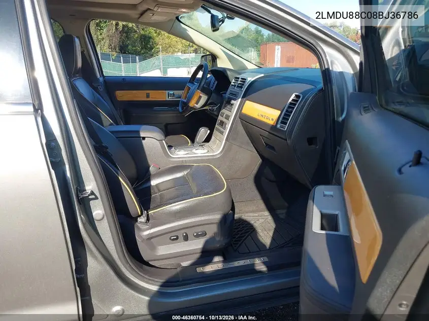 2008 LINCOLN MKX VIN 2LMDU88C08BJ36786 — фото 5