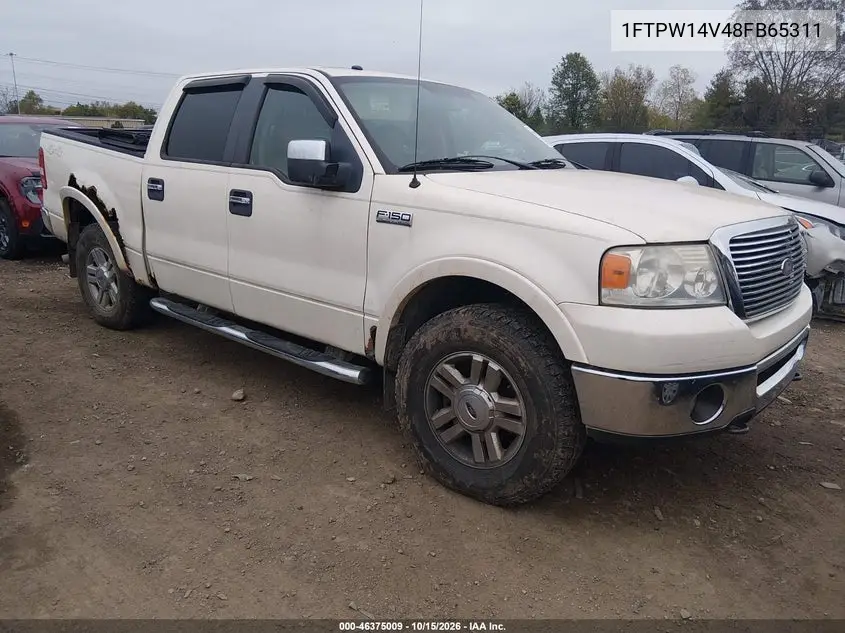 FORD F-150 2008, VIN 1FTPW14V48FB65311