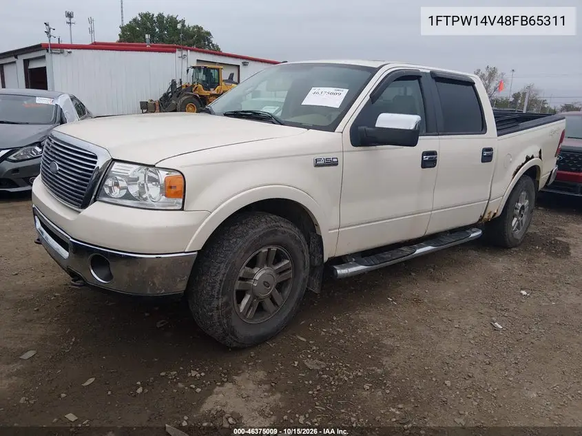 2008 FORD F-150 VIN 1FTPW14V48FB65311 — фото 2
