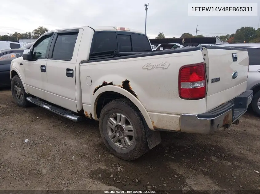 2008 FORD F-150 VIN 1FTPW14V48FB65311 — фото 3