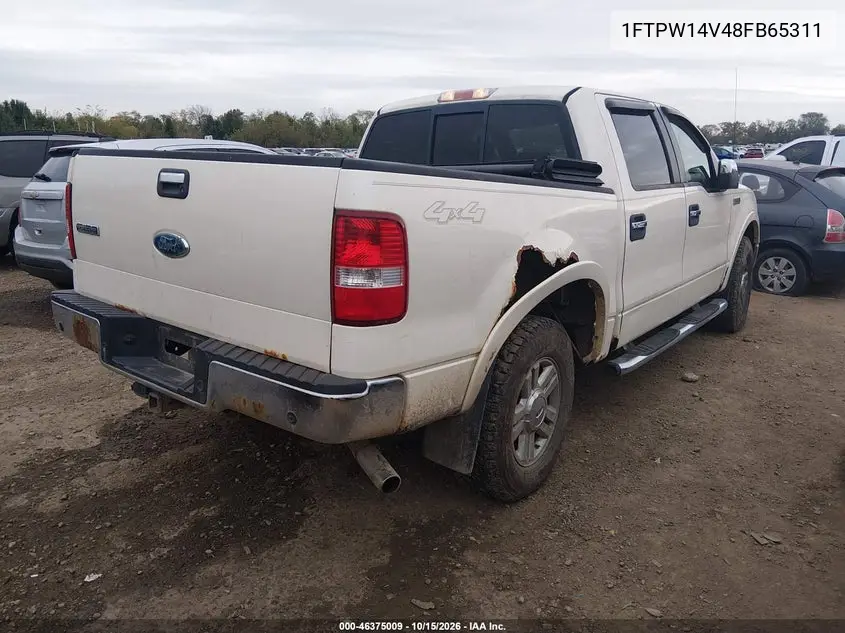 2008 FORD F-150 VIN 1FTPW14V48FB65311 — фото 4