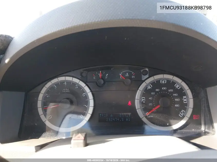 2008 FORD ESCAPE VIN 1FMCU93188KB98798 — фото 7
