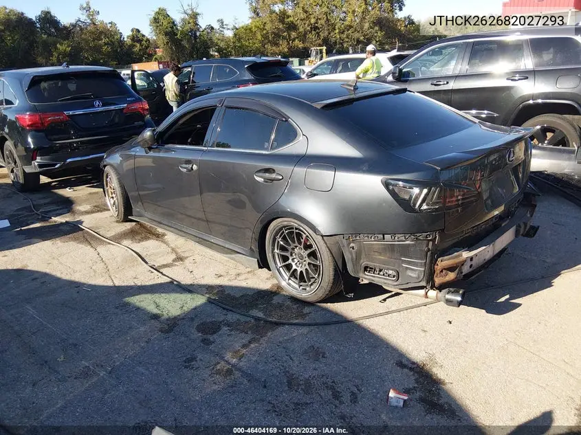 2008 LEXUS IS VIN JTHCK262682027293 — фото 3