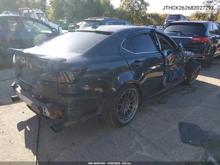 2008 LEXUS IS VIN JTHCK262682027293 — фото 4