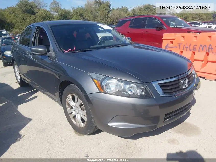 HONDA ACCORD 2008, VIN 1HGCP26438A141537
