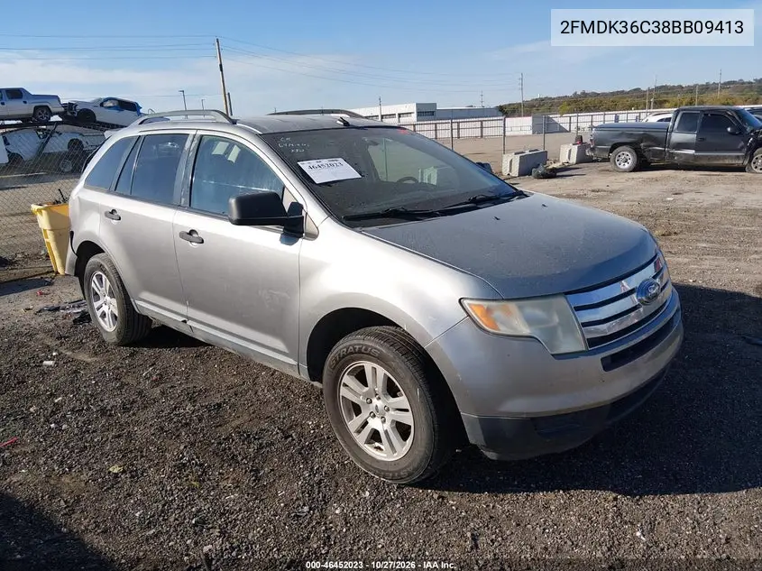 FORD EDGE 2008, VIN 2FMDK36C38BB09413