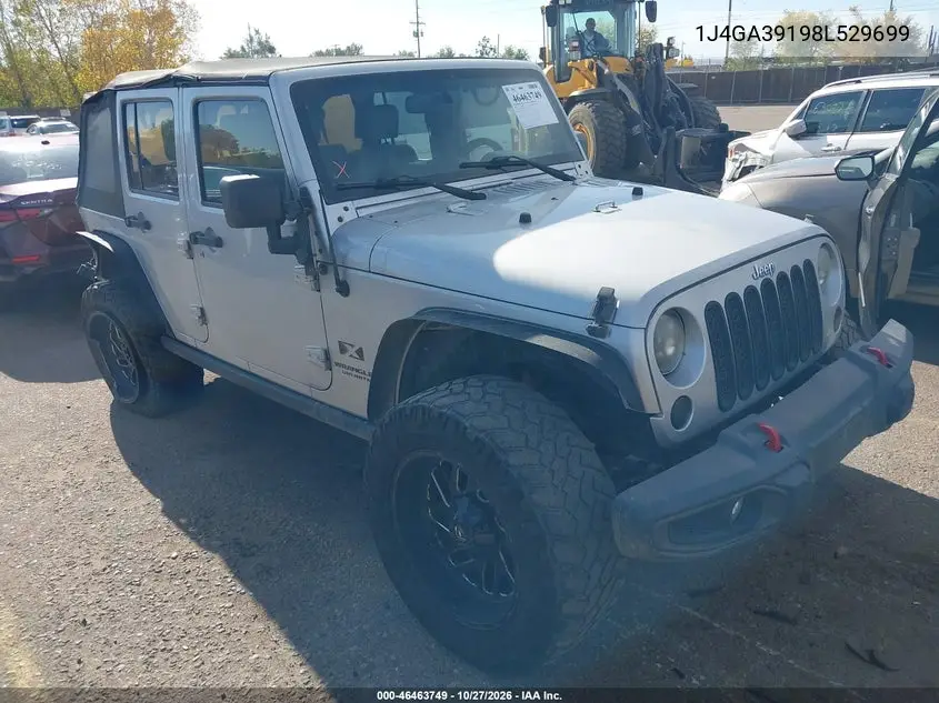 JEEP WRANGLER 2008, VIN 1J4GA39198L529699