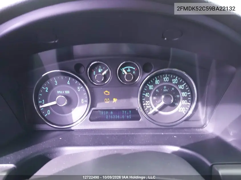 2009 FORD FLEX VIN 2FMDK52C59BA22132 — фото 7