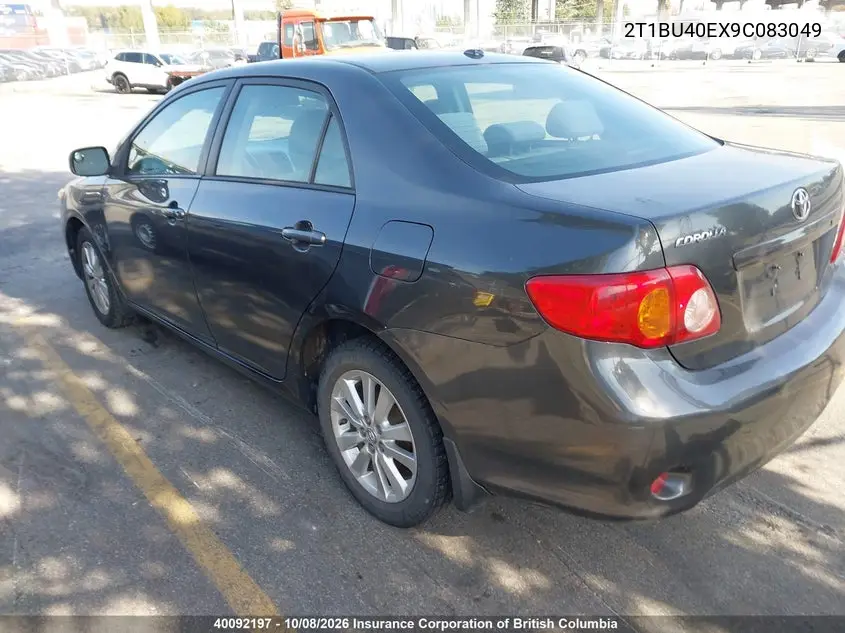 2009 TOYOTA COROLLA VIN 2T1BU40EX9C083049 — фото 3