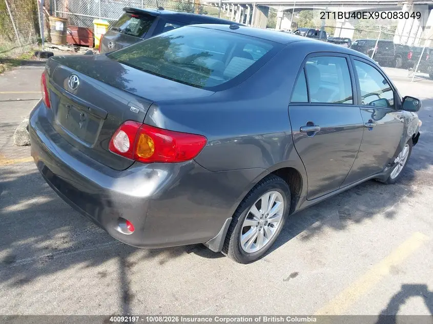 2009 TOYOTA COROLLA VIN 2T1BU40EX9C083049 — фото 4