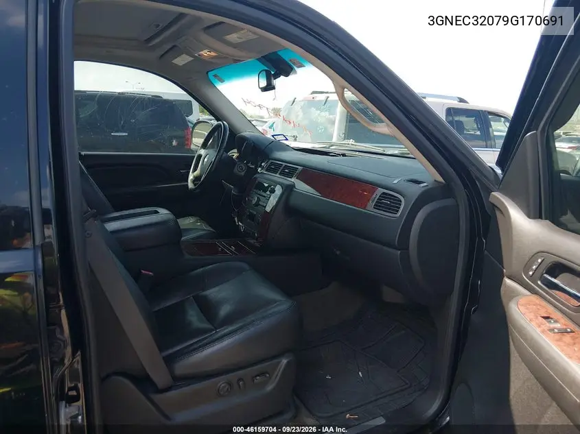 2009 CHEVROLET AVALANCHE VIN 3GNEC32079G170691 — фото 5