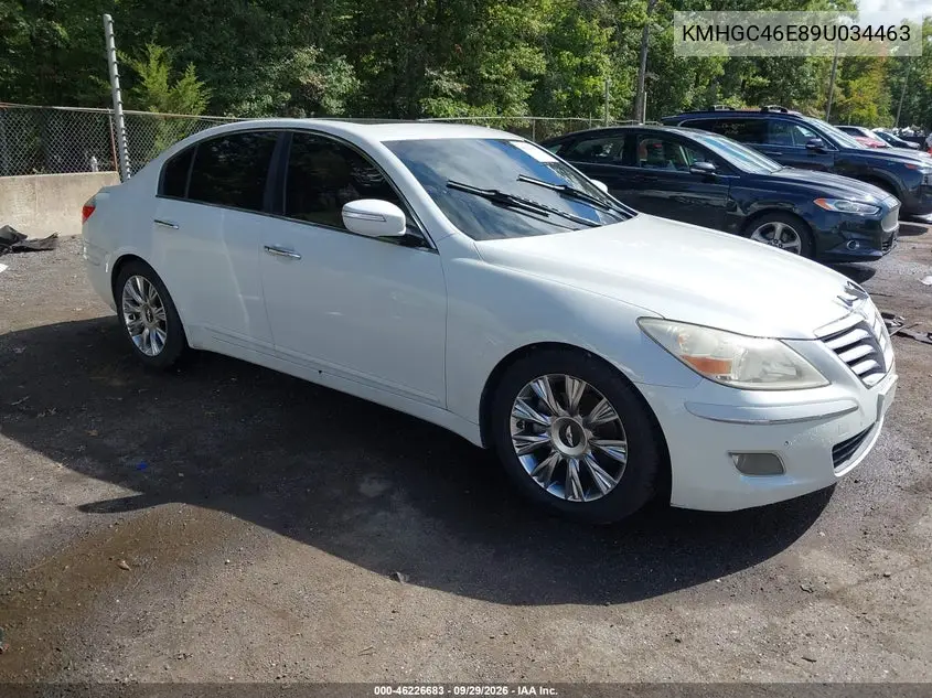 HYUNDAI GENESIS 2009, VIN KMHGC46E89U034463