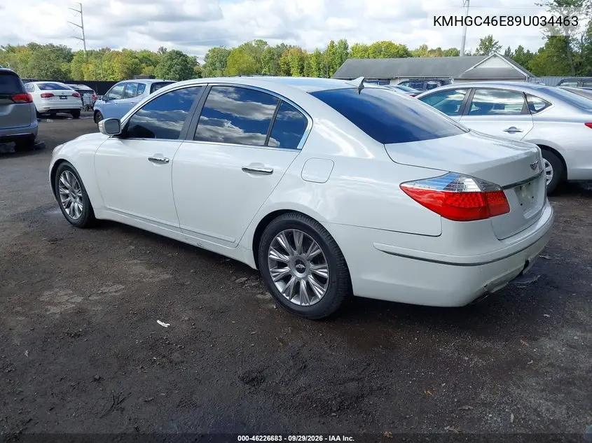 2009 HYUNDAI GENESIS VIN KMHGC46E89U034463 — фото 3