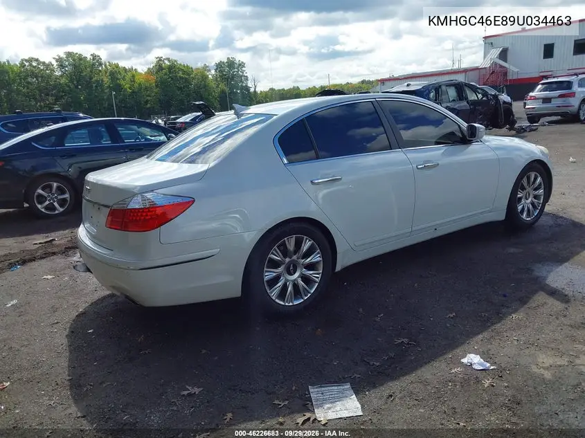 2009 HYUNDAI GENESIS VIN KMHGC46E89U034463 — фото 4