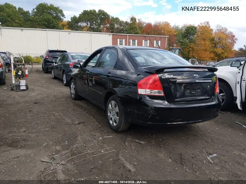 2009 KIA SPECTRA VIN KNAFE222995648455 — фото 3