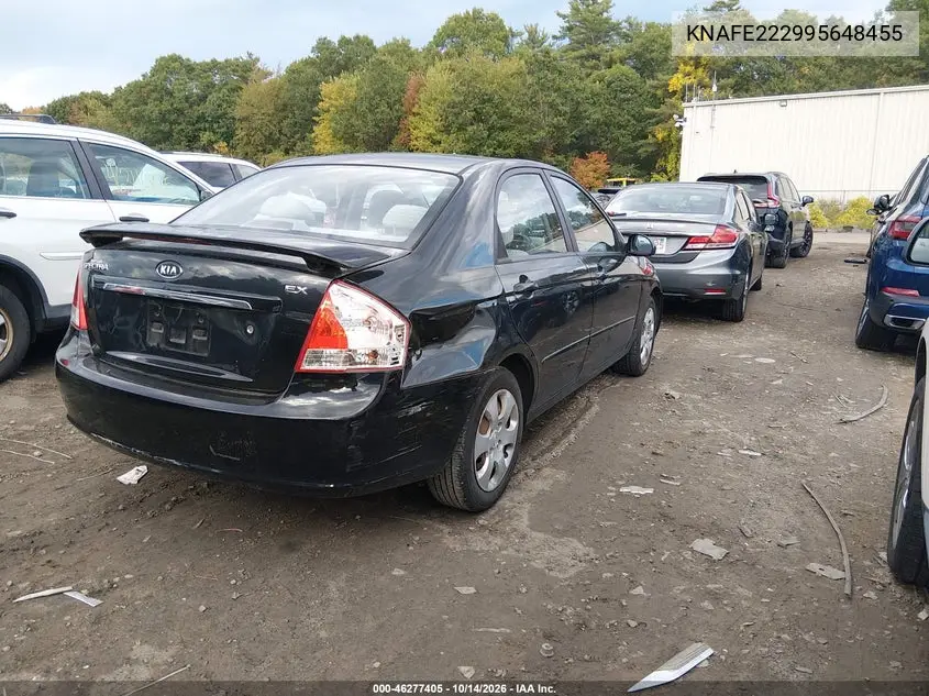 2009 KIA SPECTRA VIN KNAFE222995648455 — фото 4