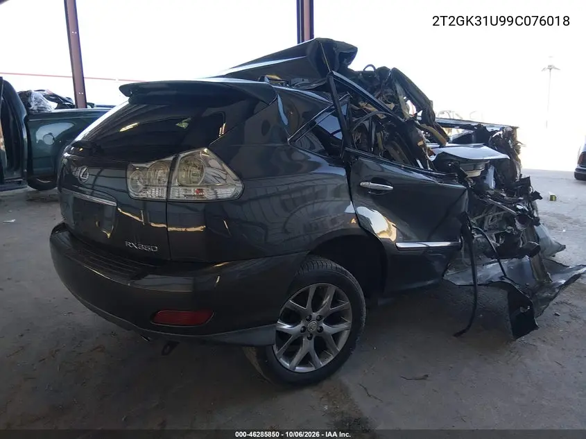 2009 LEXUS RX VIN 2T2GK31U99C076018 — фото 4