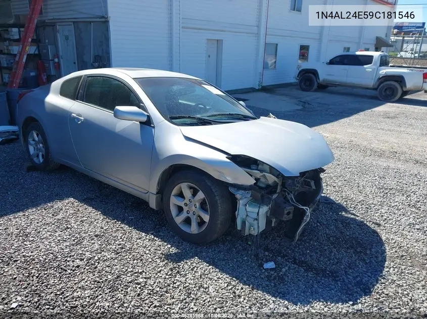 NISSAN ALTIMA 2009, VIN 1N4AL24E59C181546