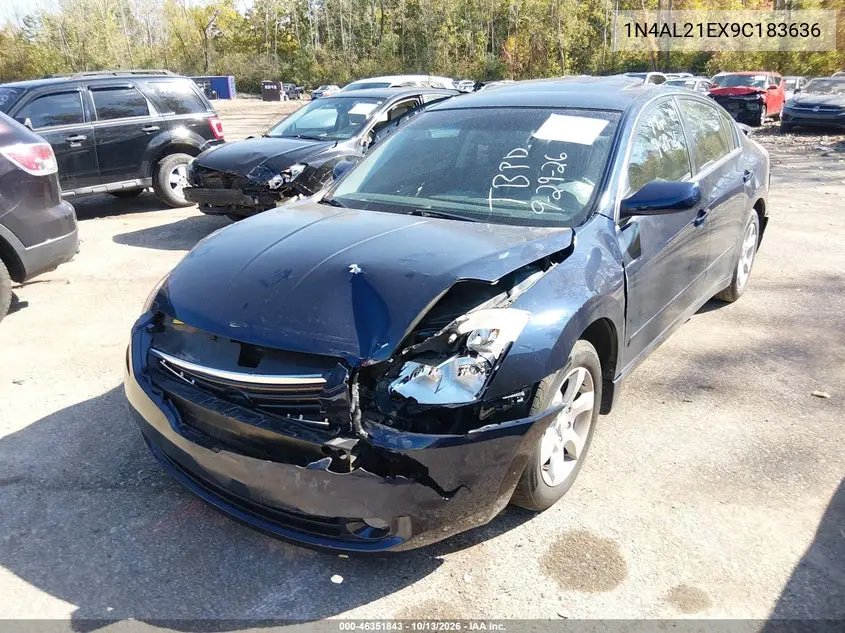 2009 NISSAN ALTIMA VIN 1N4AL21EX9C183636 — фото 2