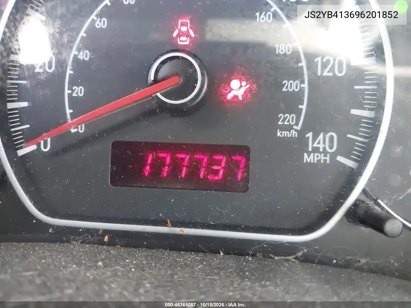 2009 SUZUKI SX4 VIN JS2YB413696201852 — фото 7